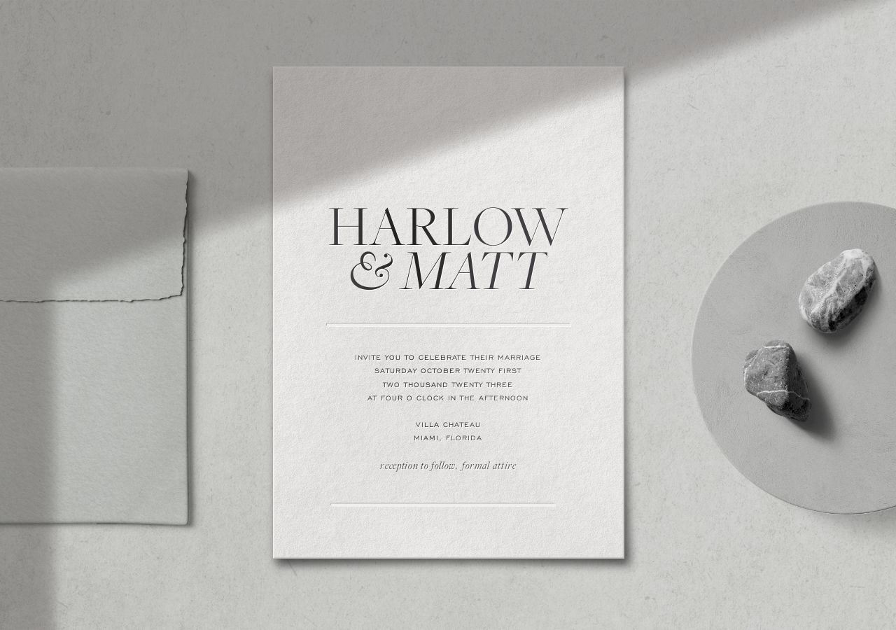 Harlow Wedding Invitation