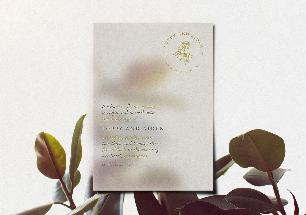 Aiden Wedding Invitation