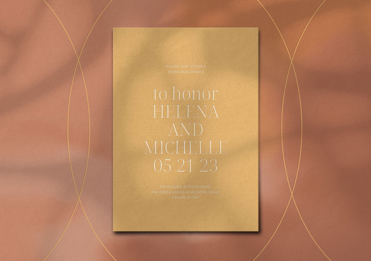 Helena Rehearsal Dinner Invitation