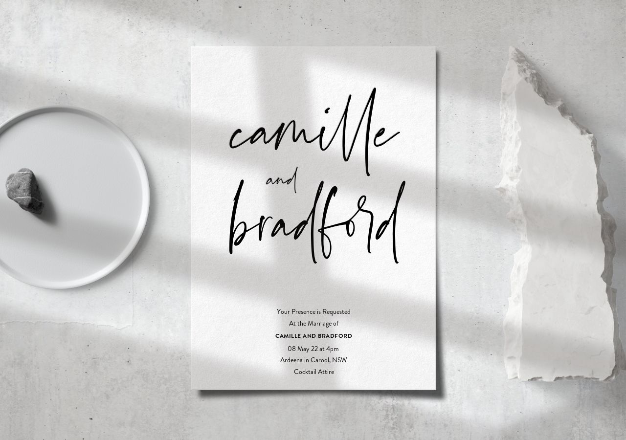 Bradford Wedding Invitation