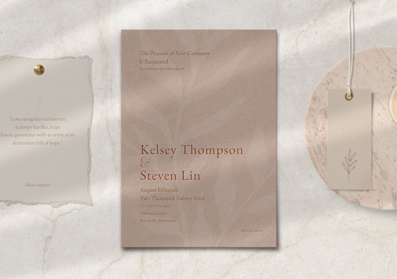 Kelsey Wedding Invitation