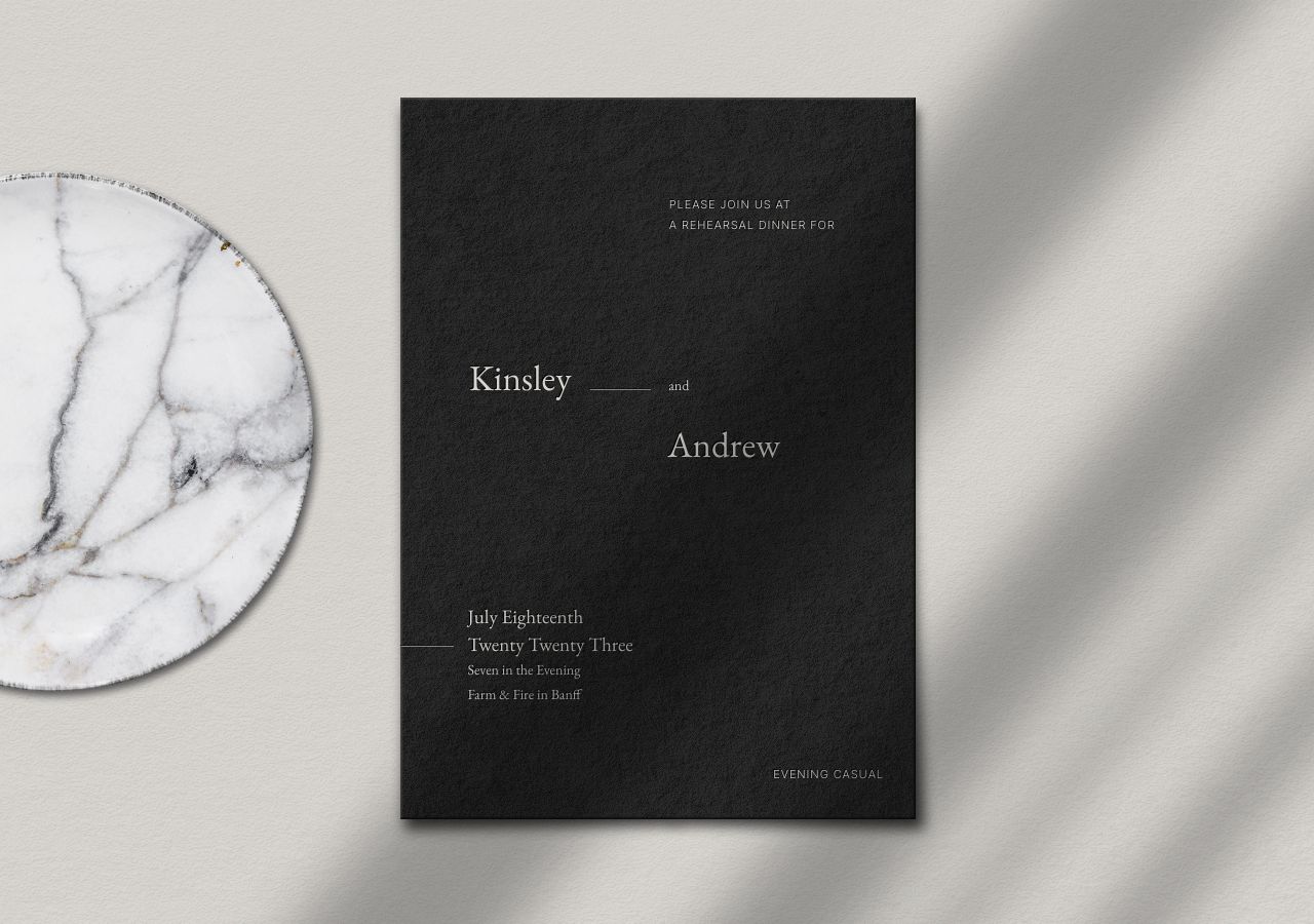 Kinsley Rehearsal Dinner Invitation