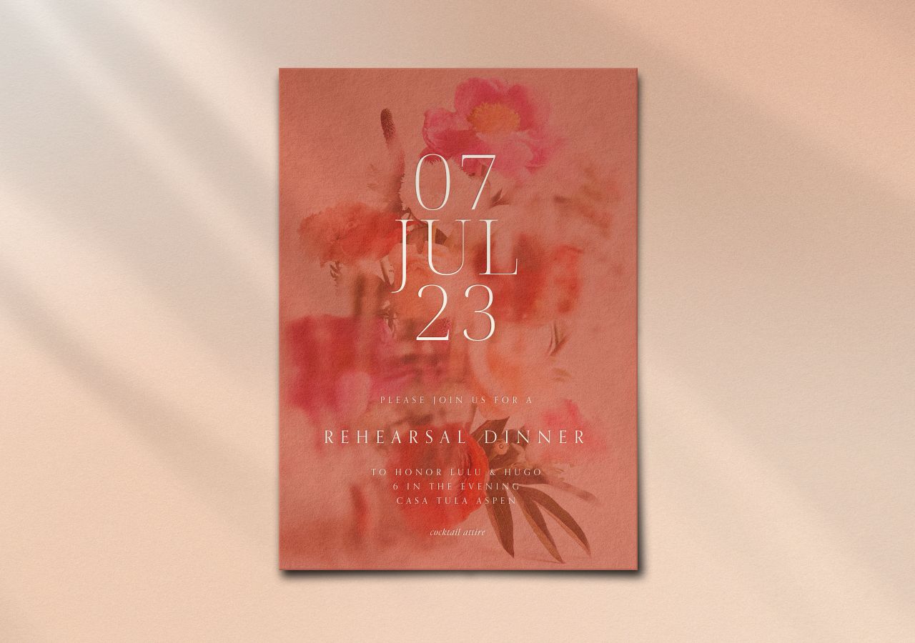 Lulu Rehearsal Dinner Invitation