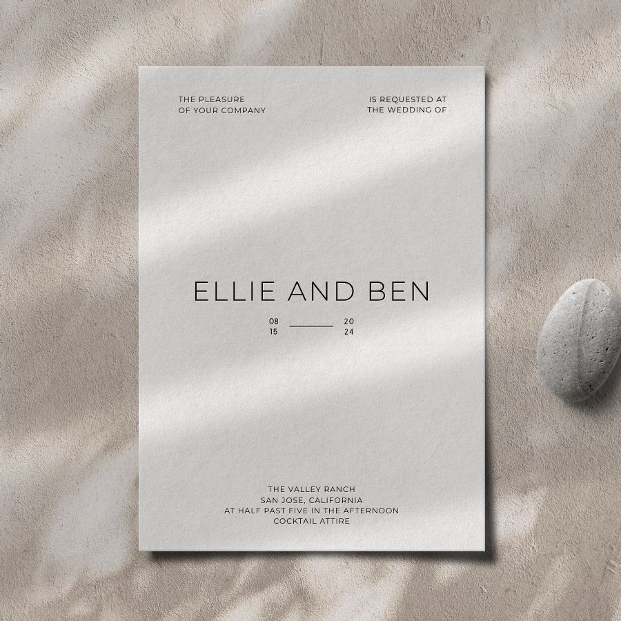 Online Wedding Invitation - Shop the Ellie Collection at B&B