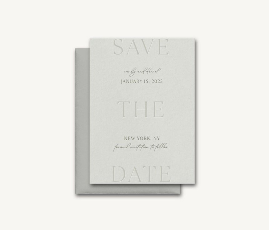  Elegant and Romantic Save the Date Cards, Modern, Digital File  or Printed Cards by Paradise Invitations : Handmade Products