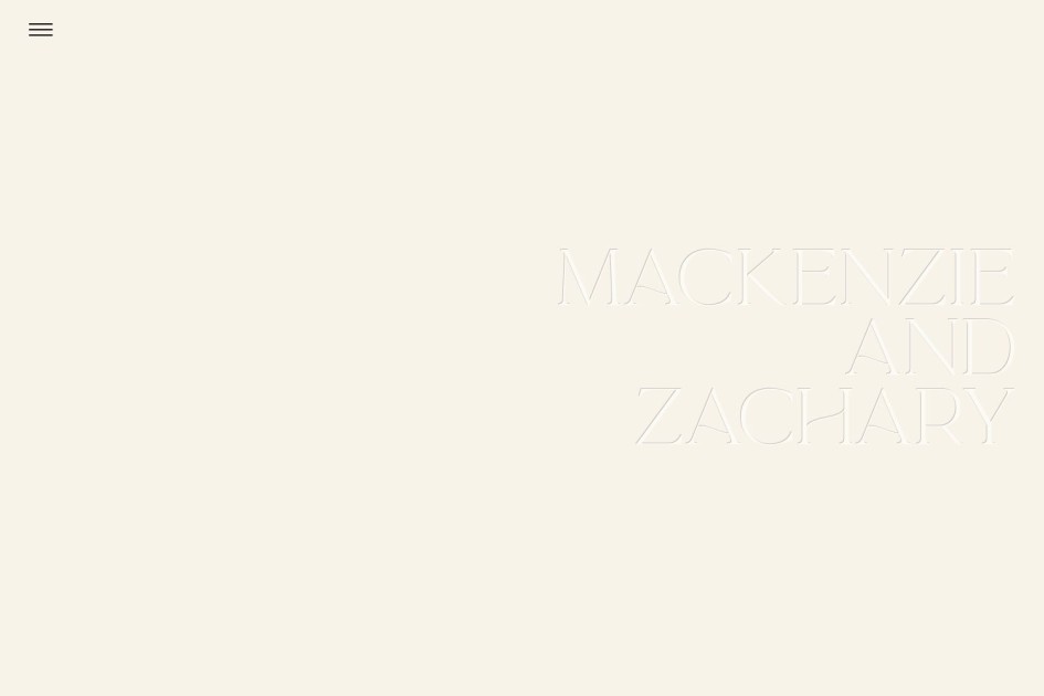 Great Wedding Websites - Check out the Mackenzie Design at B&B