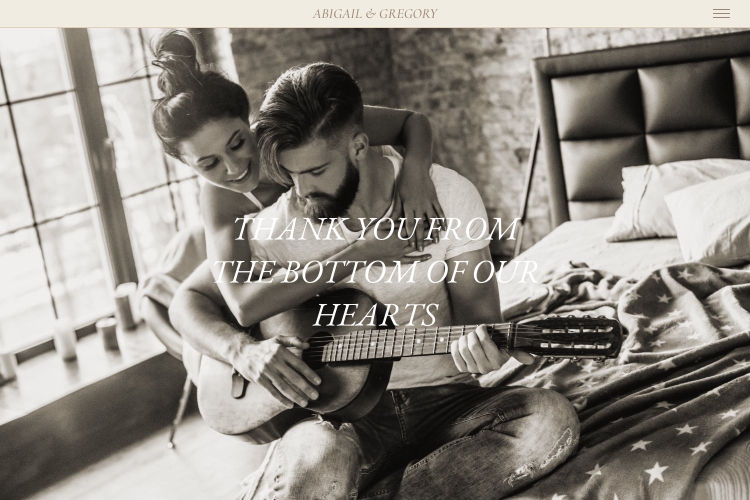 Abigail Wedding Website