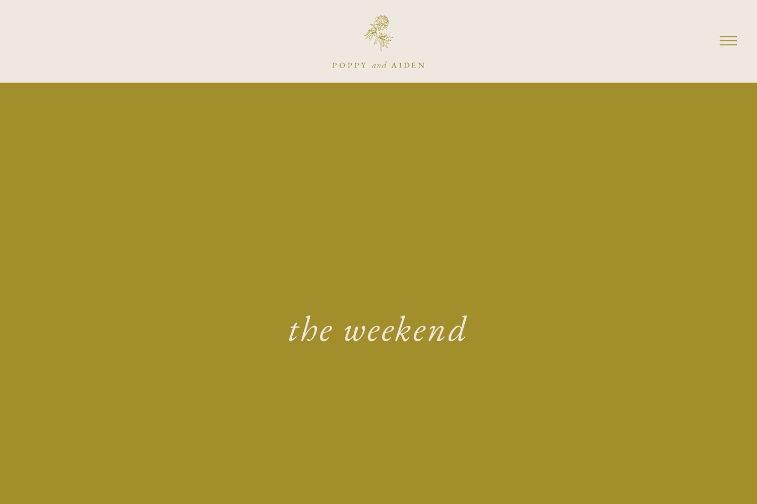 Aiden Wedding Website