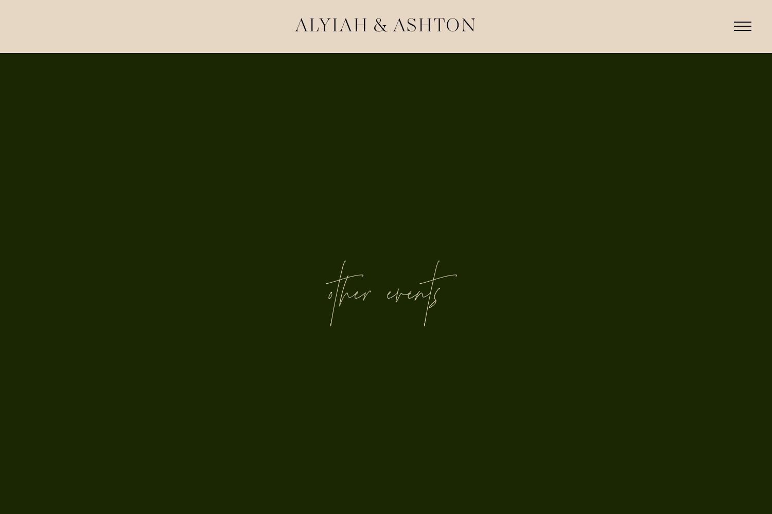 Alyiah Wedding Website