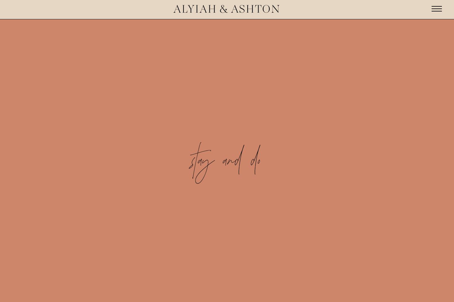 Alyiah Wedding Website