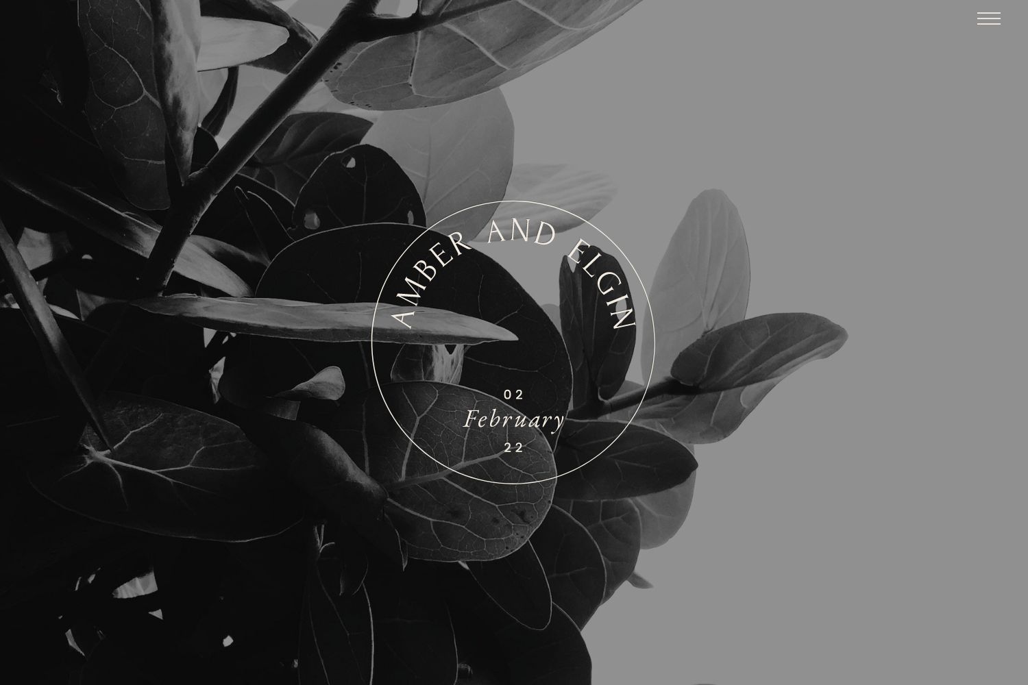 Amber Wedding Website