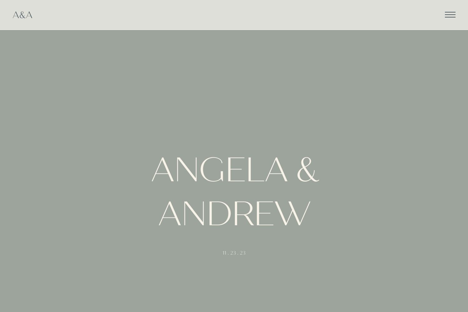 Angela Wedding Website