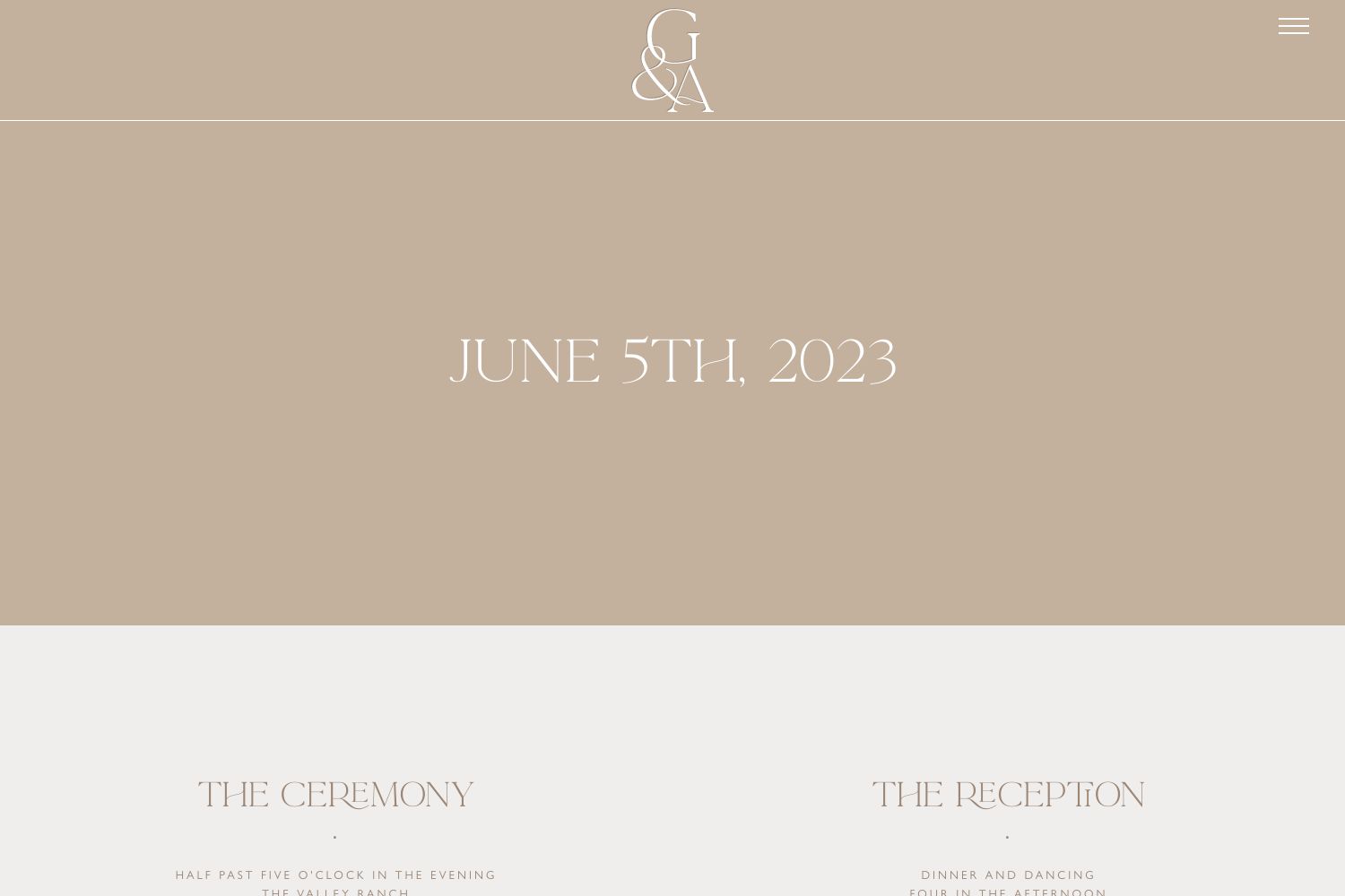 Angie Wedding Website