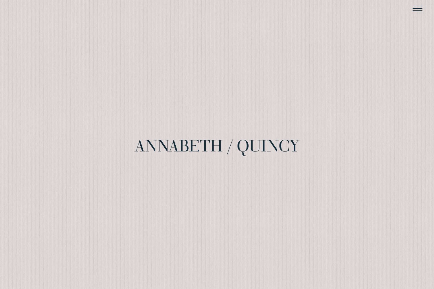 Annabeth Wedding Website