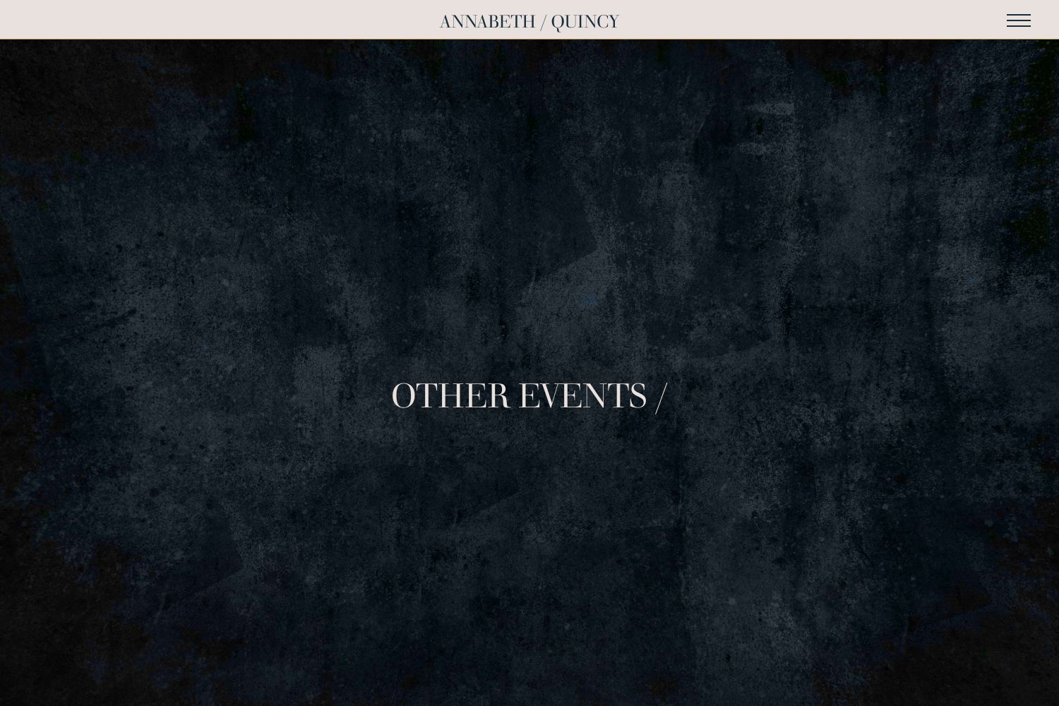 Annabeth Wedding Website