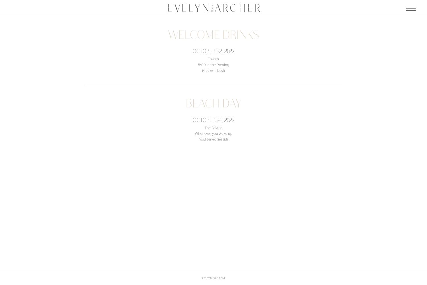 Archer Wedding Website