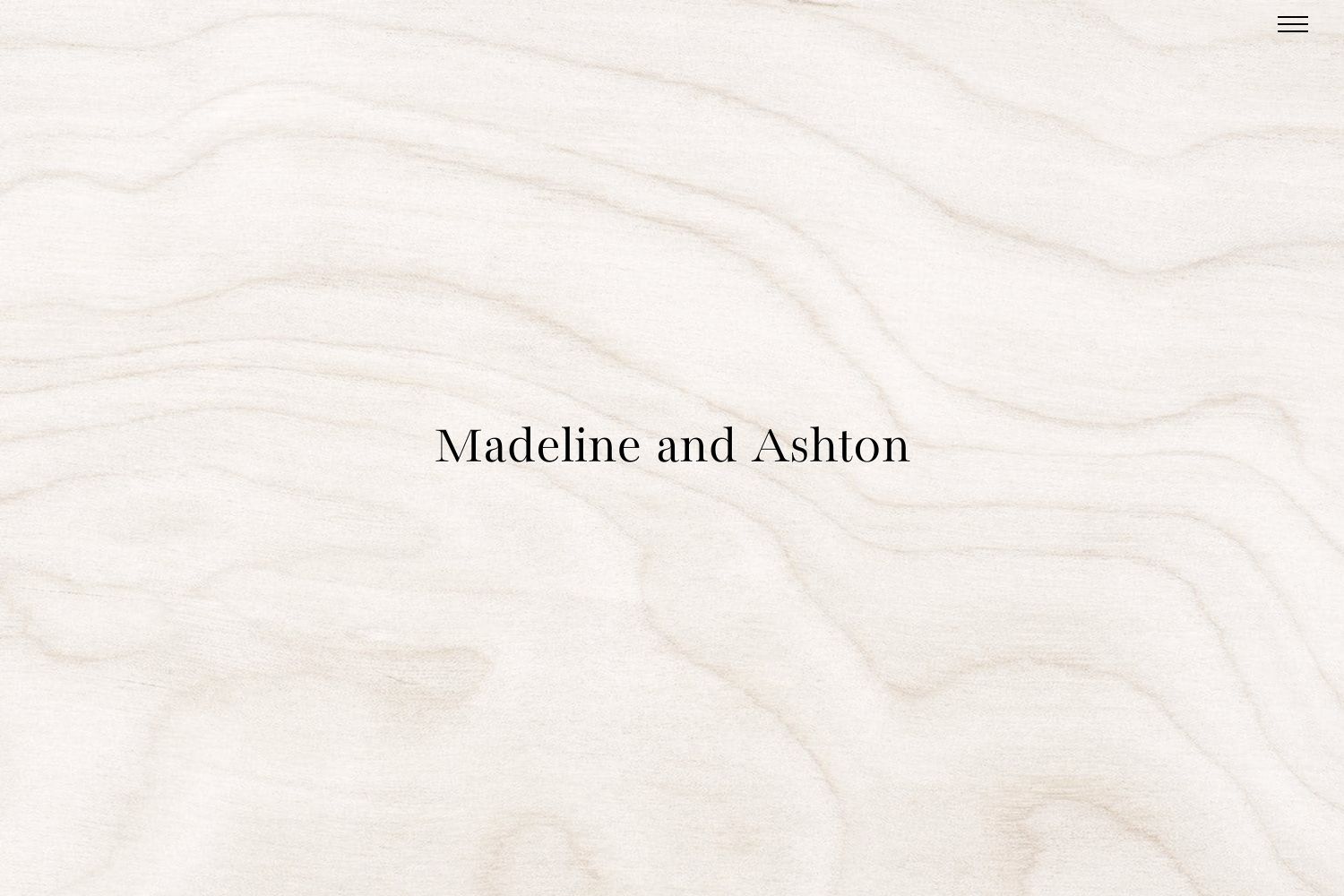 Ashton Wedding Website