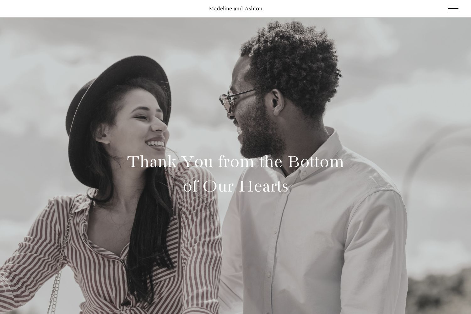 Ashton Wedding Website