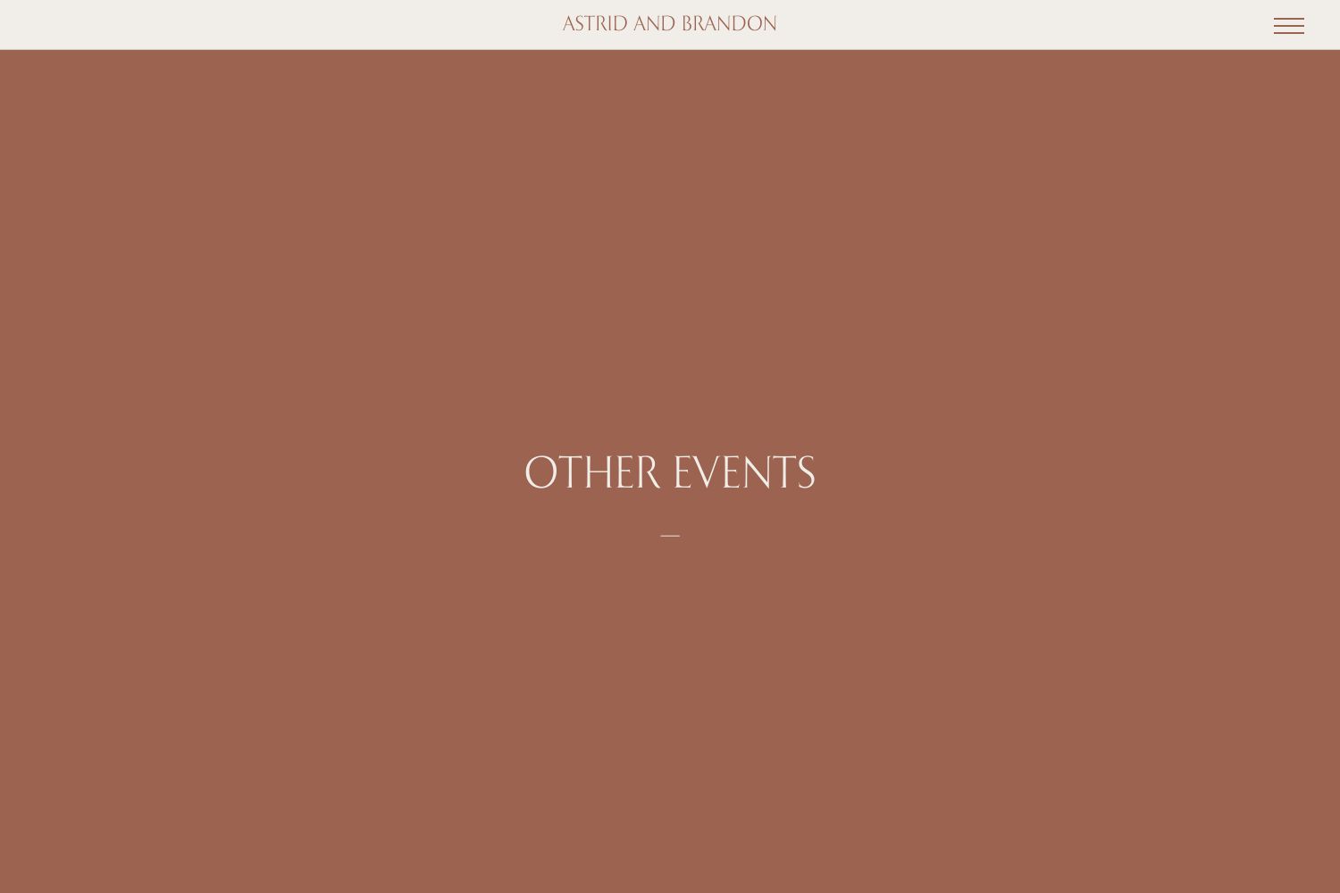 Astrid Wedding Website