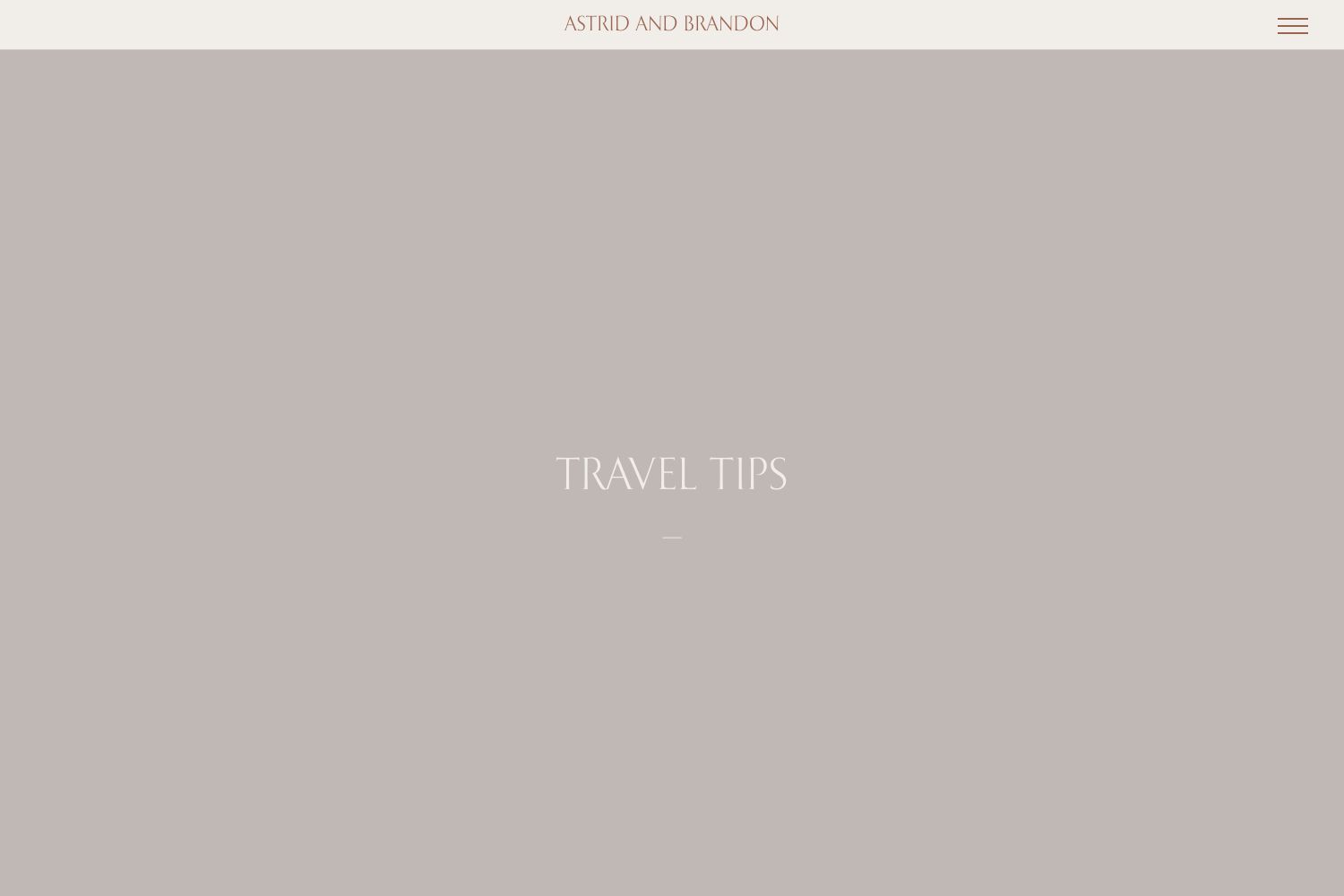 Astrid Wedding Website