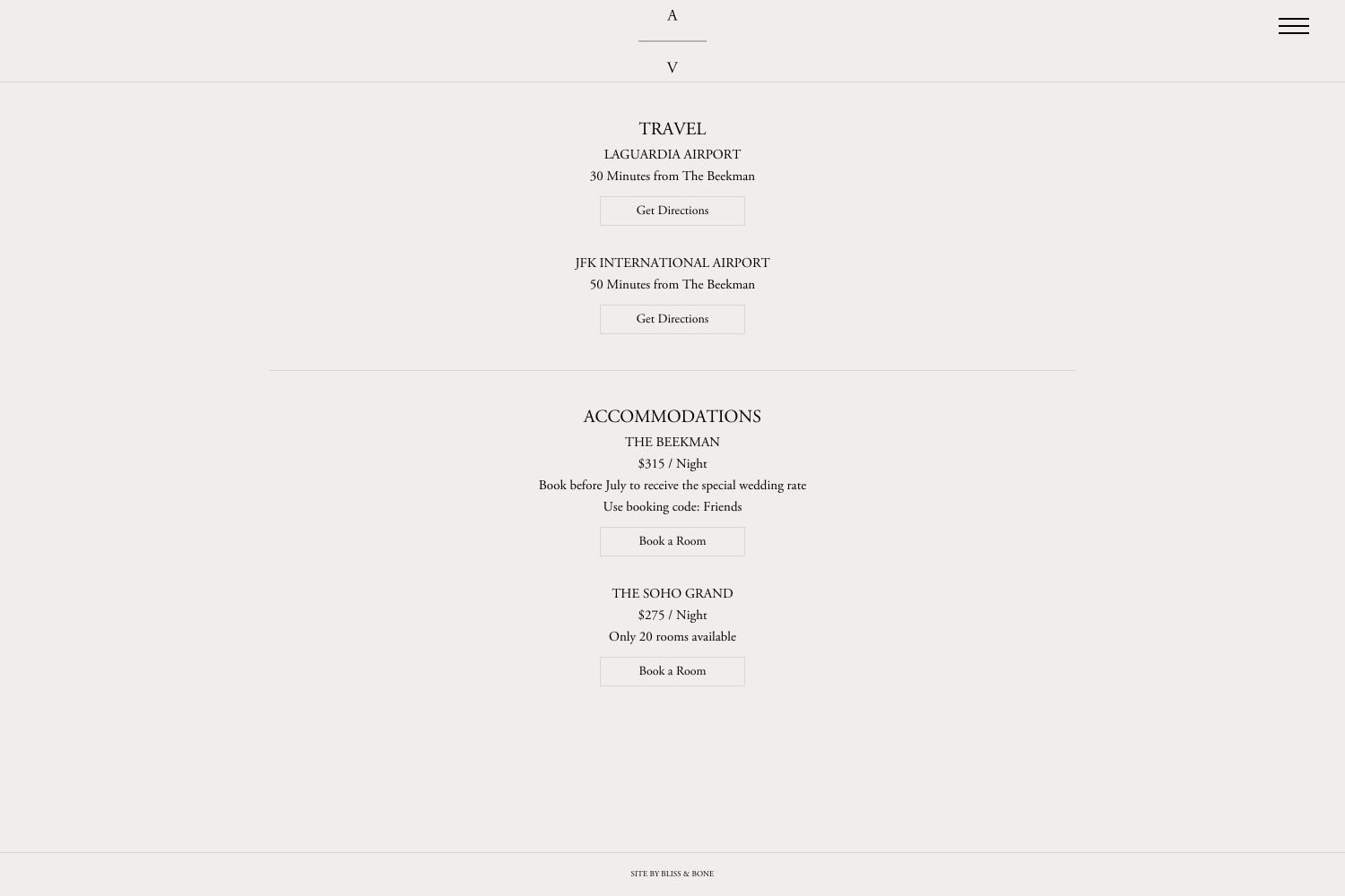 Aubrey Wedding Website