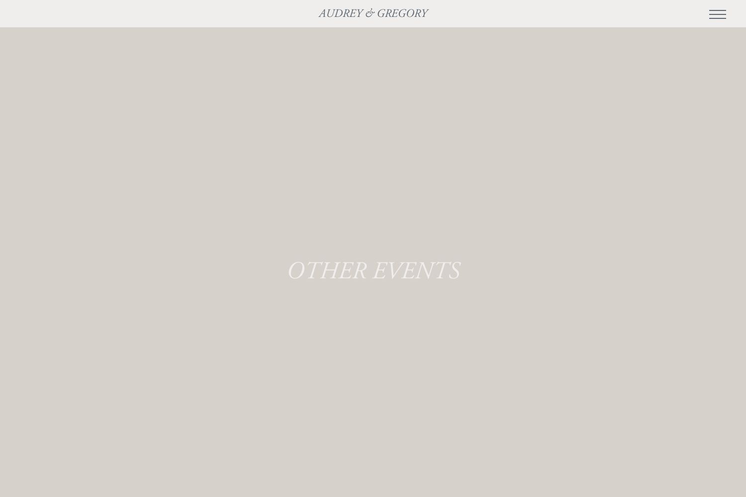 Audrey Wedding Website