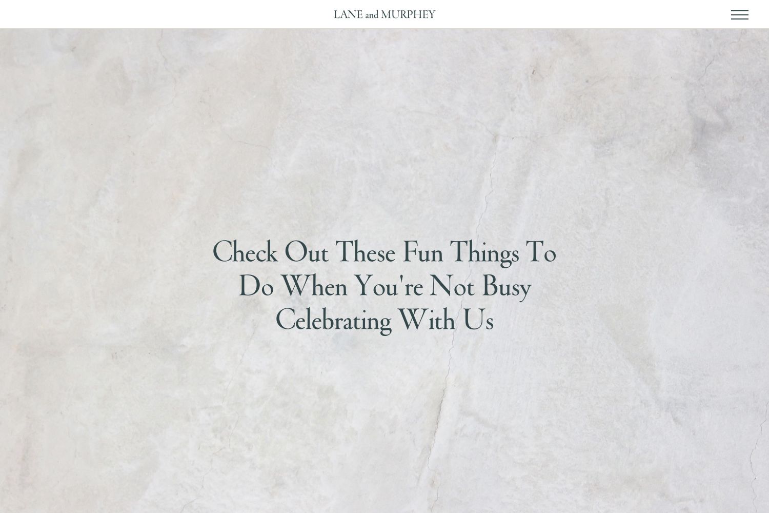 Austen Wedding Website