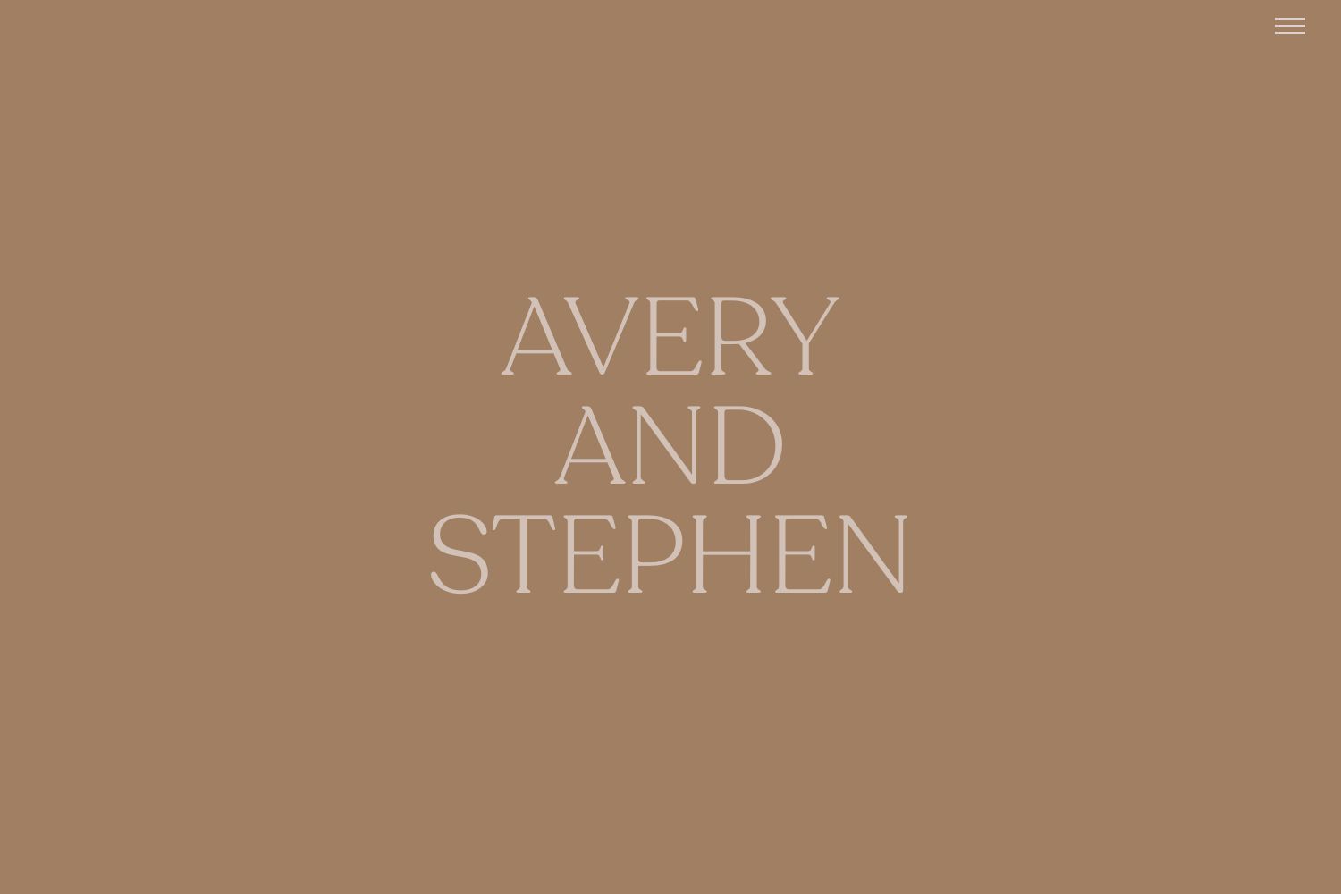 Avery Wedding Website