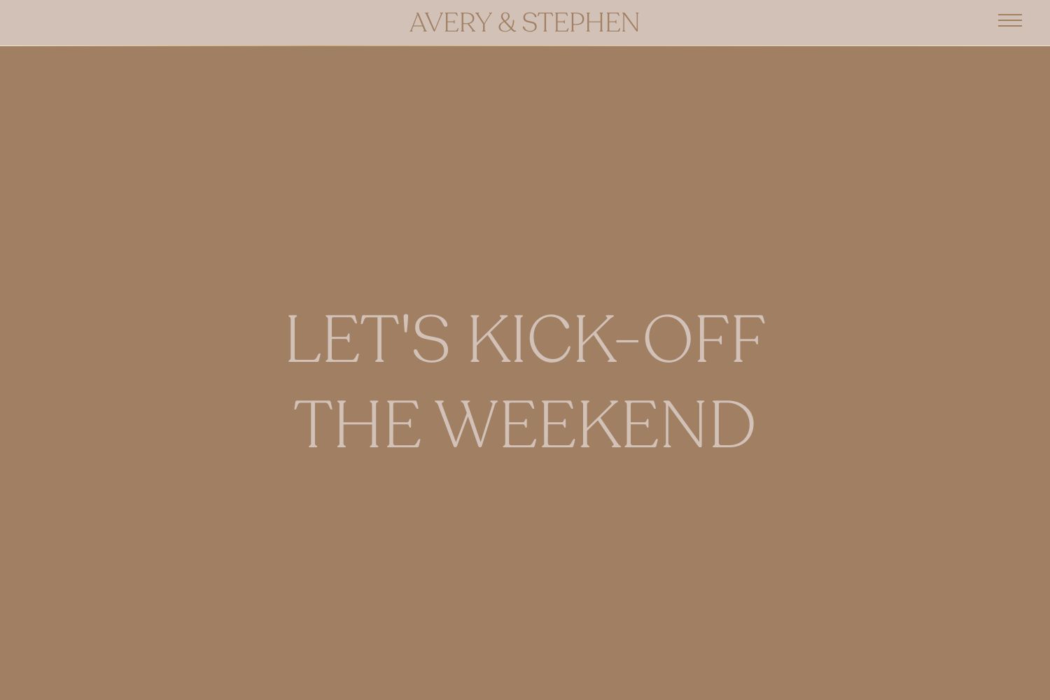 Avery Wedding Website