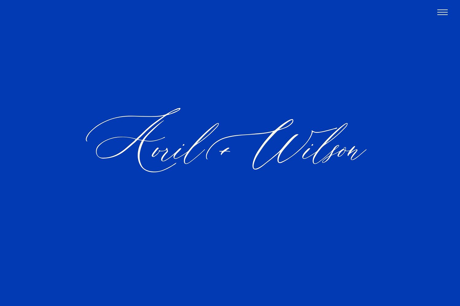 Avril Wedding Website