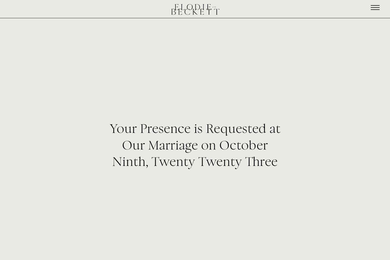 Beckett Wedding Website