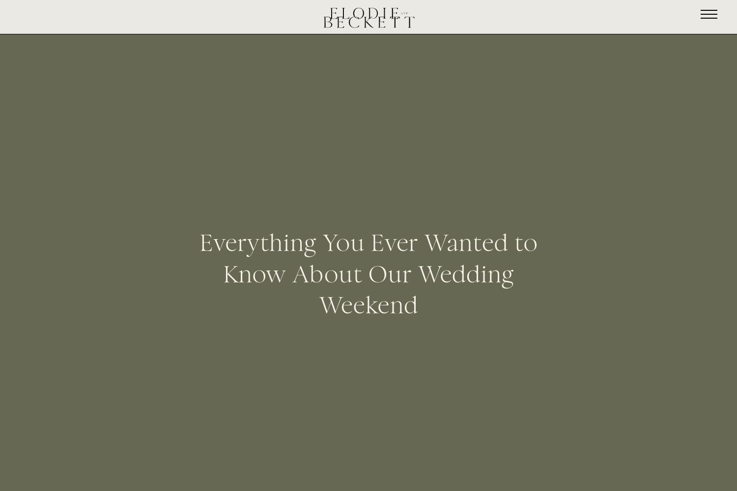 Beckett Wedding Website