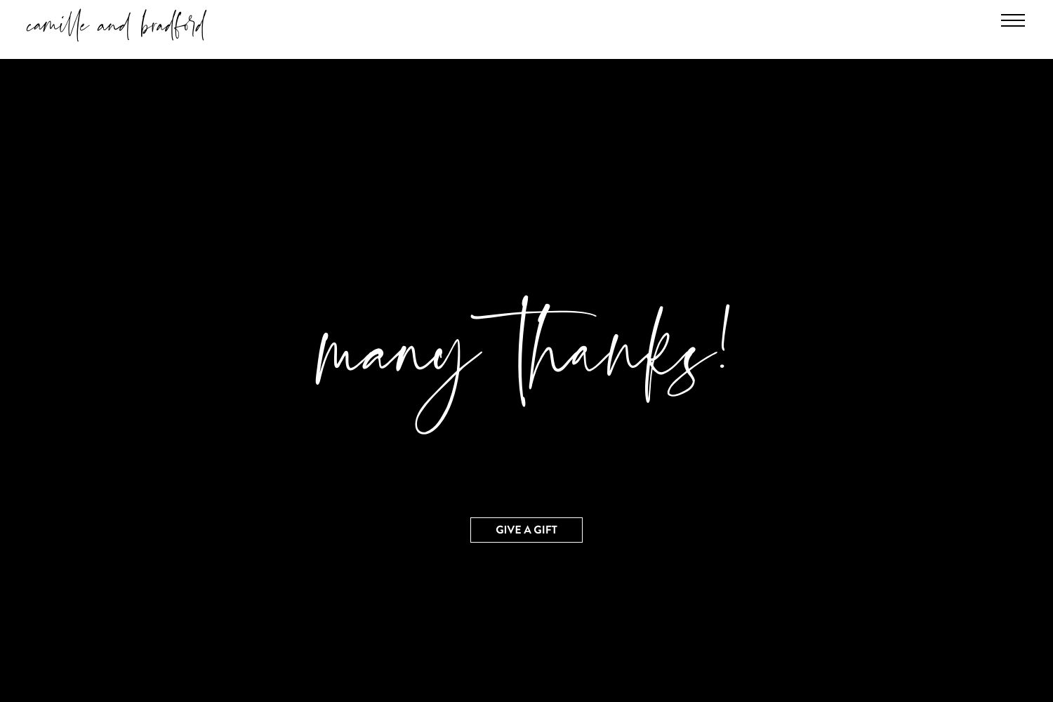 Bradford Wedding Website