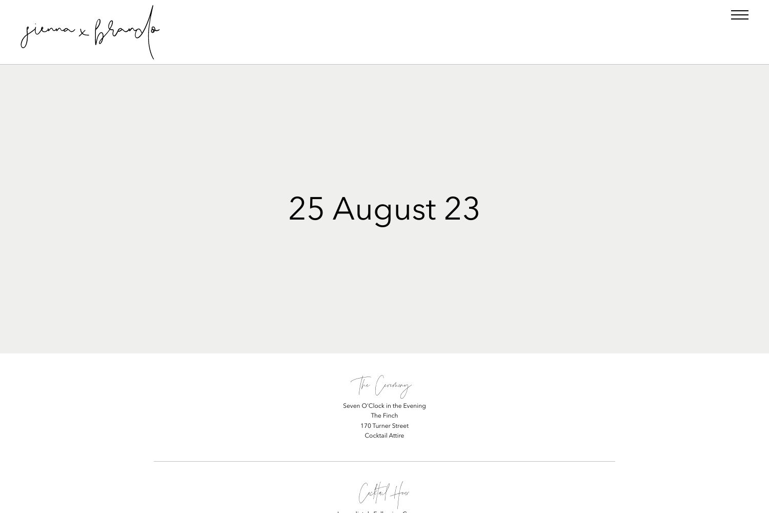 Brando Wedding Website