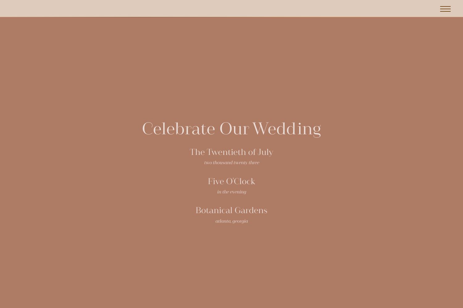 Breanna Wedding Website