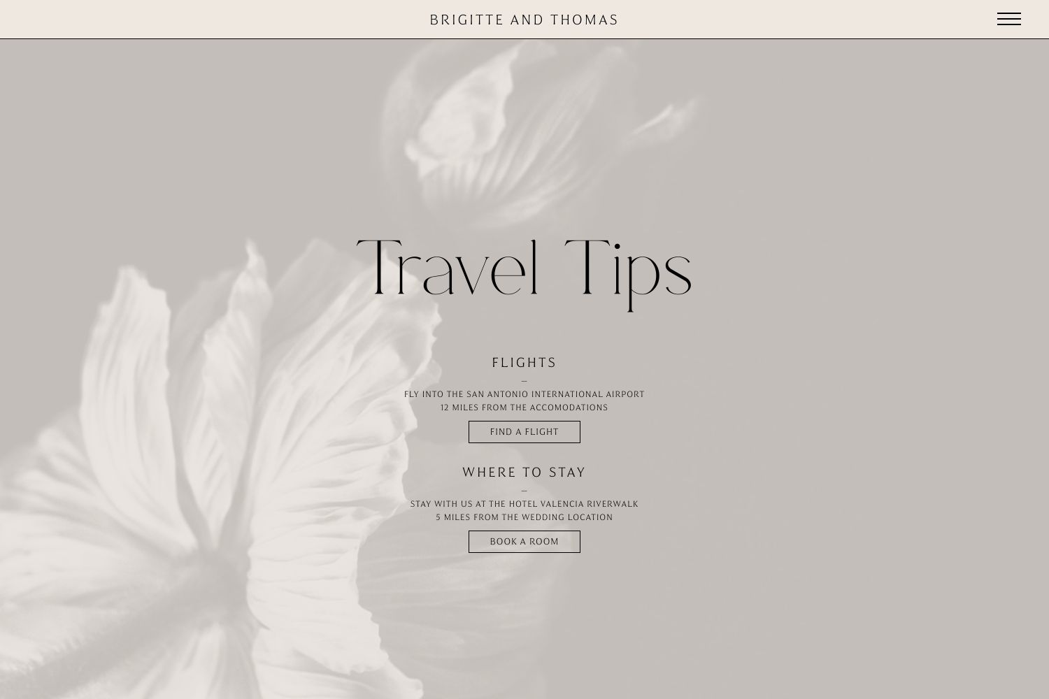 Brigitte Wedding Website