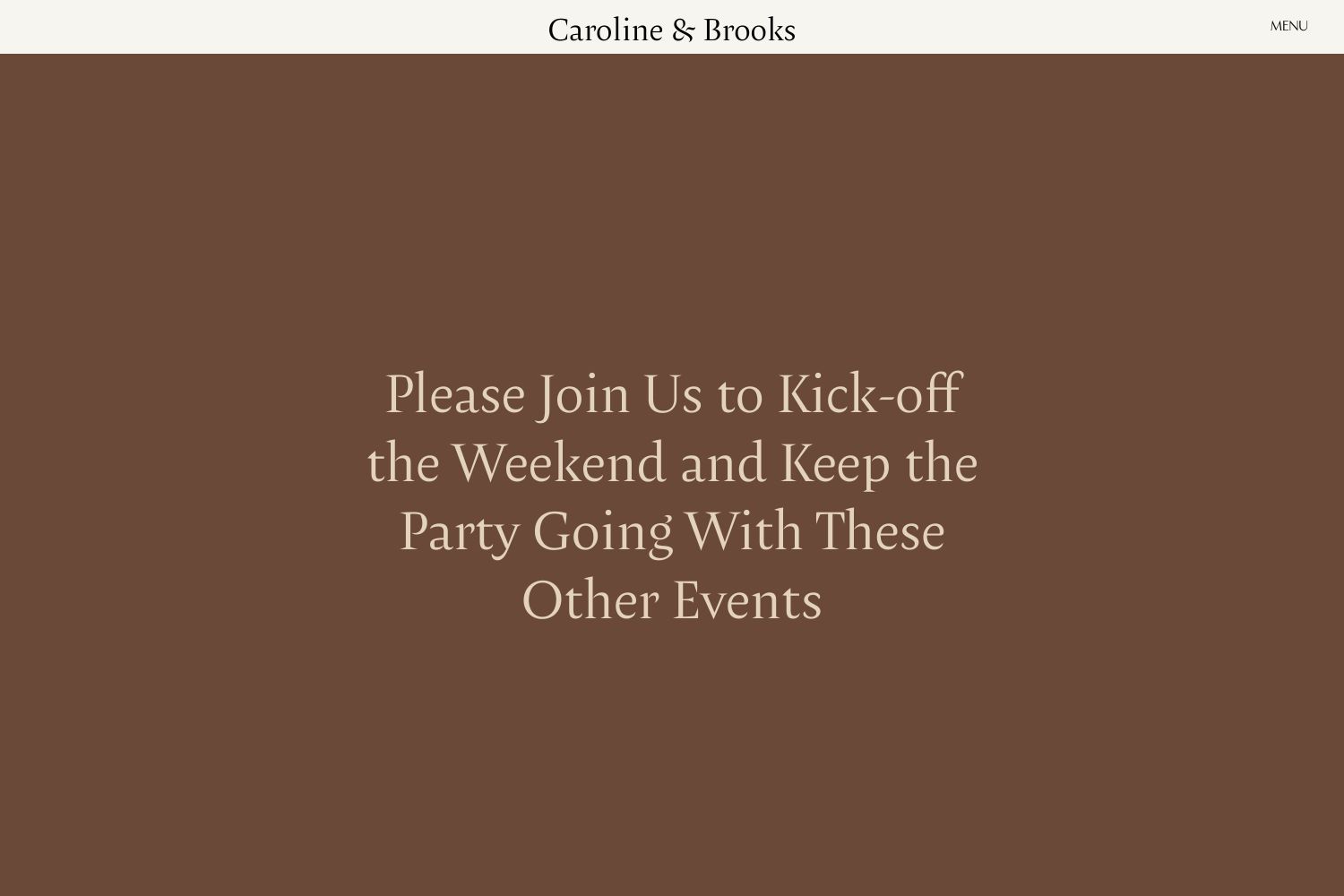 Brooks Wedding Website