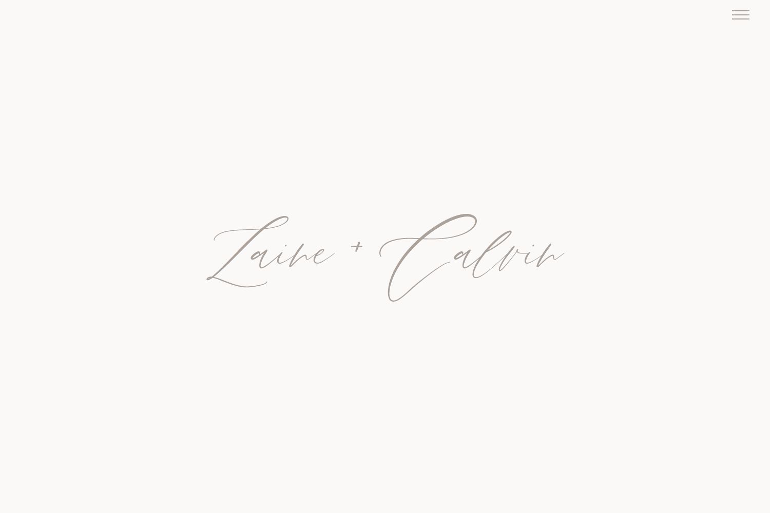 Calvin Wedding Website