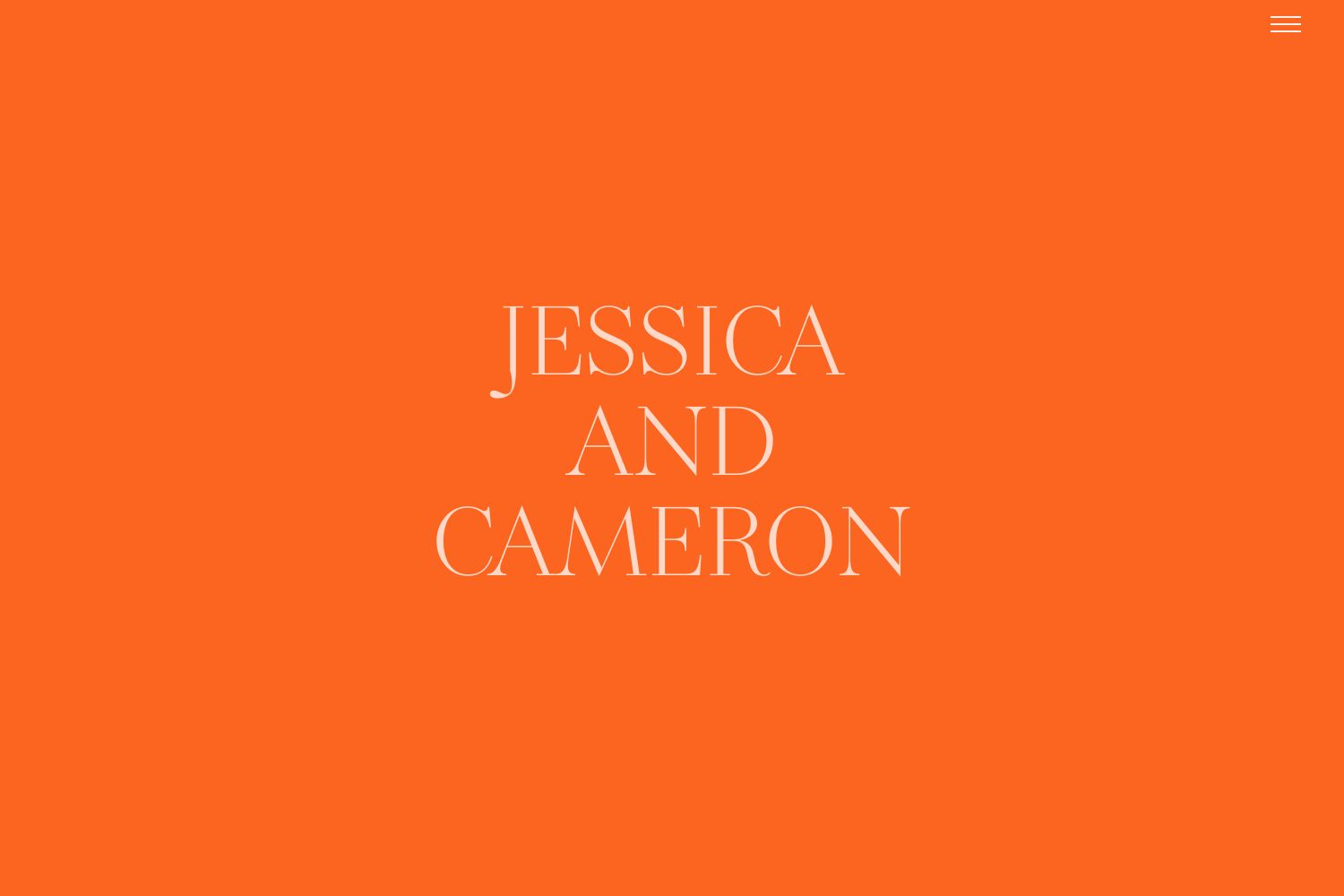 Cameron Wedding Website