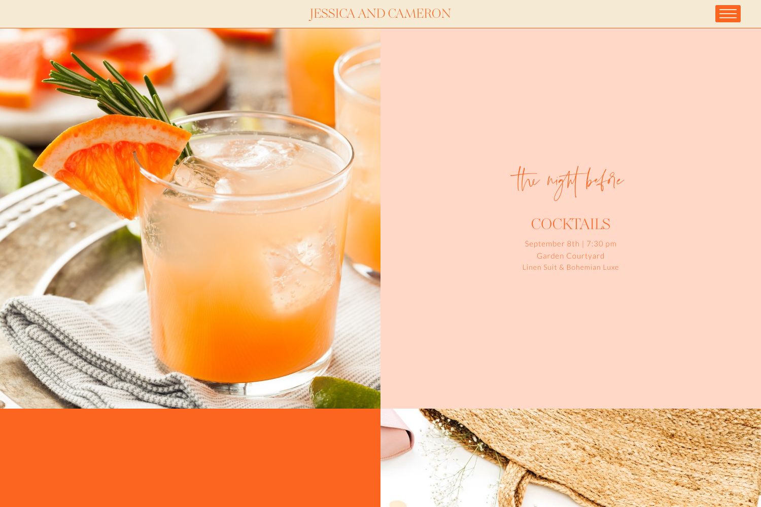 Cameron Wedding Website