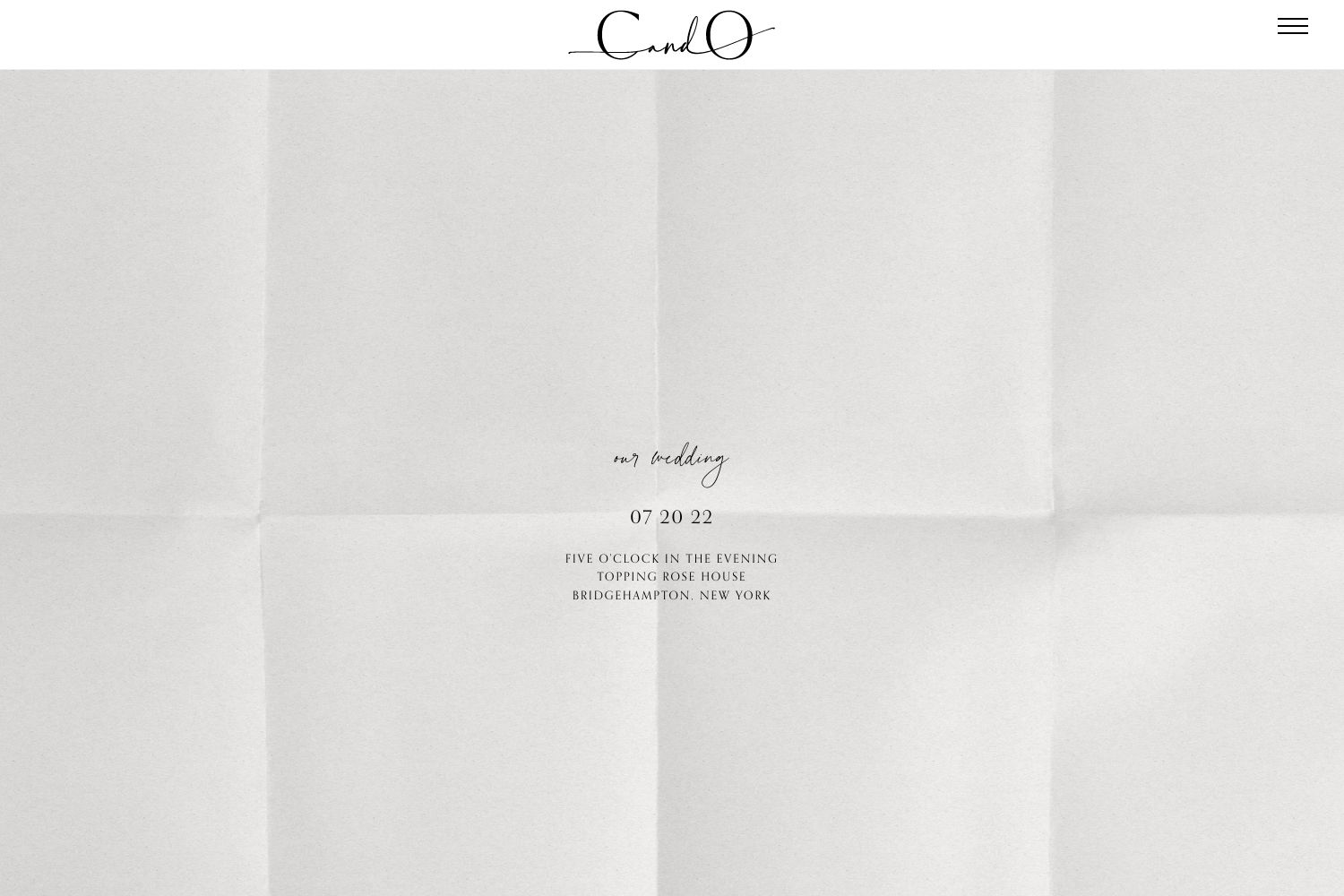 Camila Wedding Website