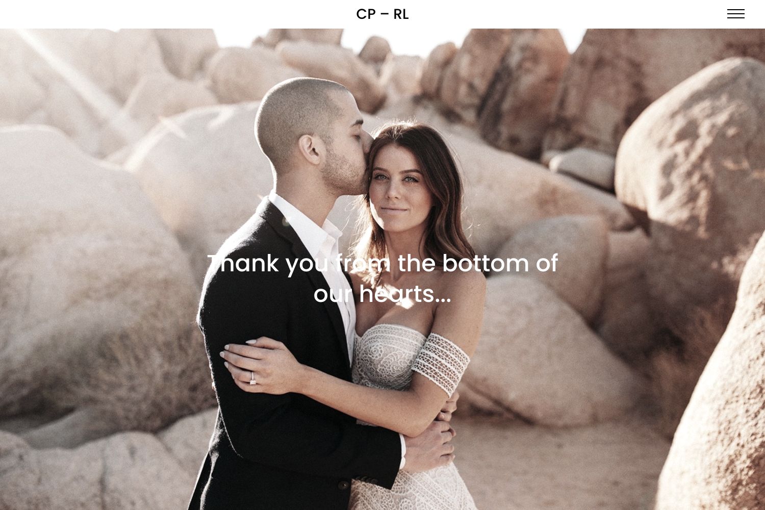 Carmel Wedding Website