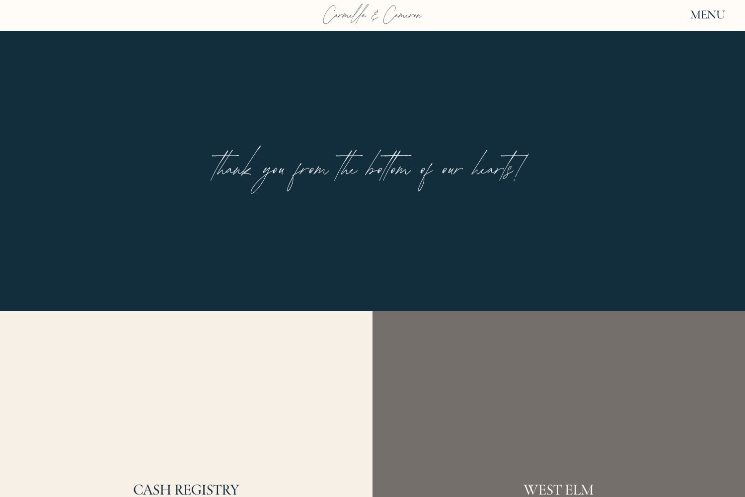 Carmella Wedding Website