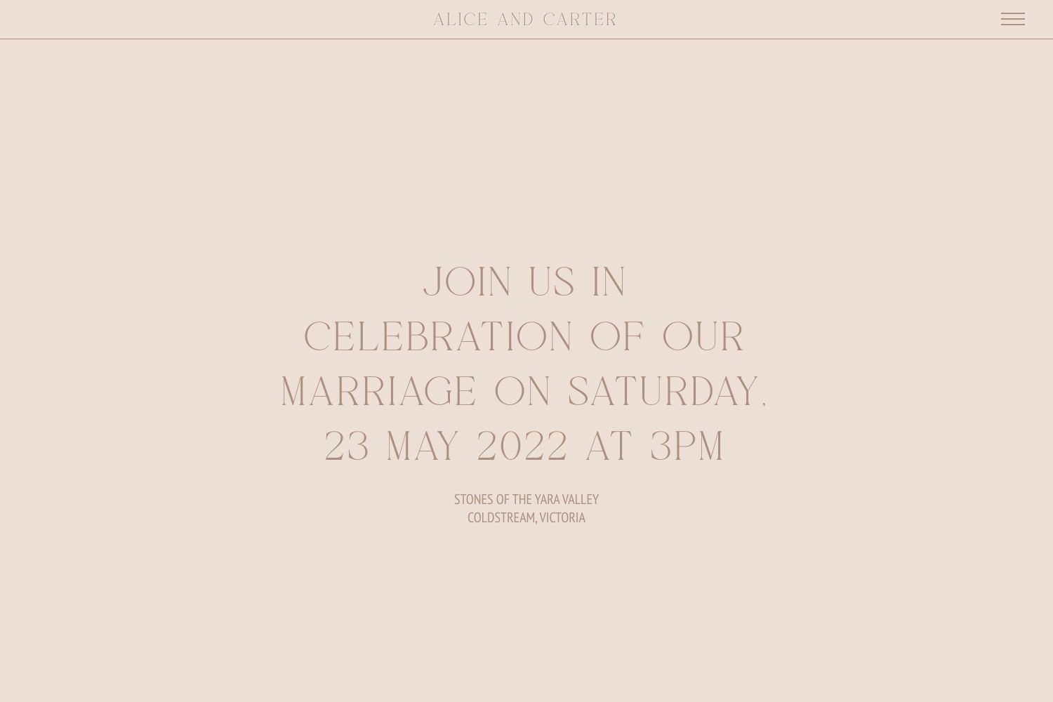 Carter Wedding Website