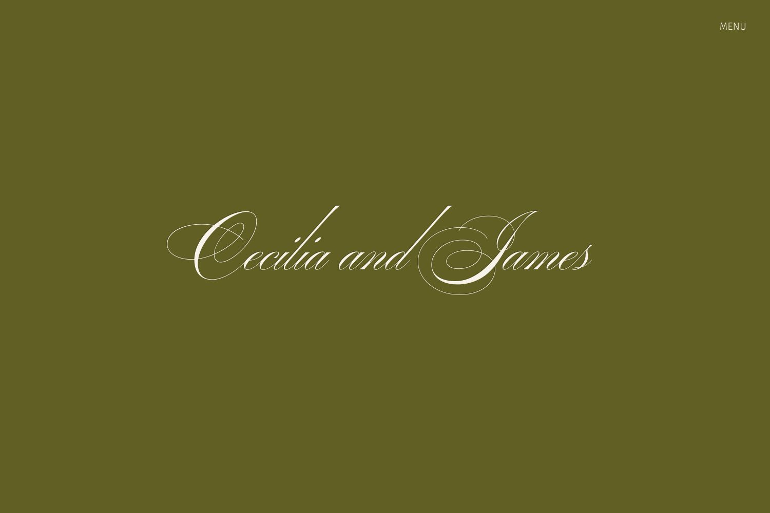 Cecilia Wedding Website
