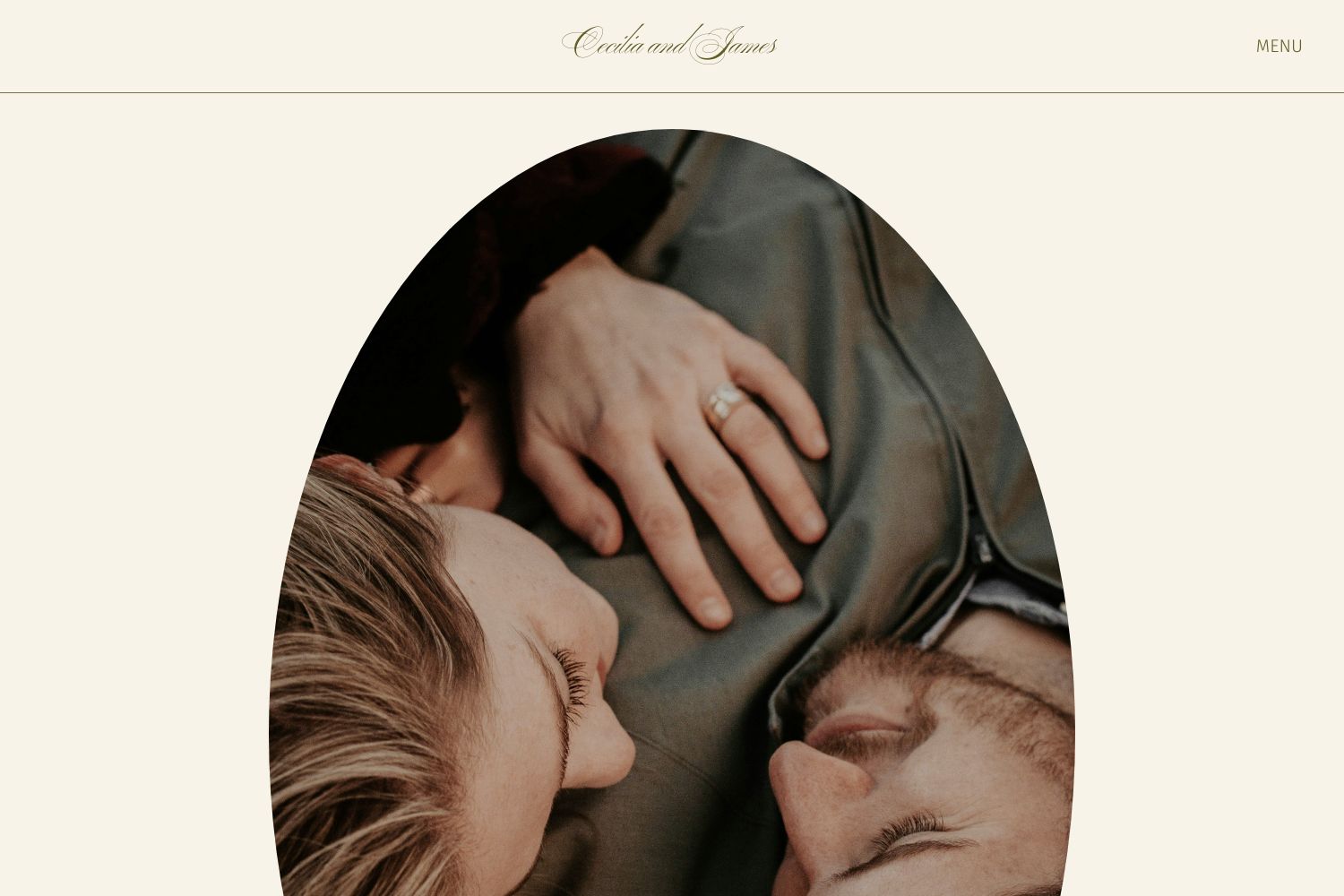 Cecilia Wedding Website