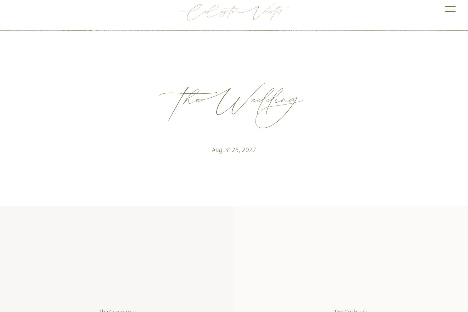 Celeste Wedding Website