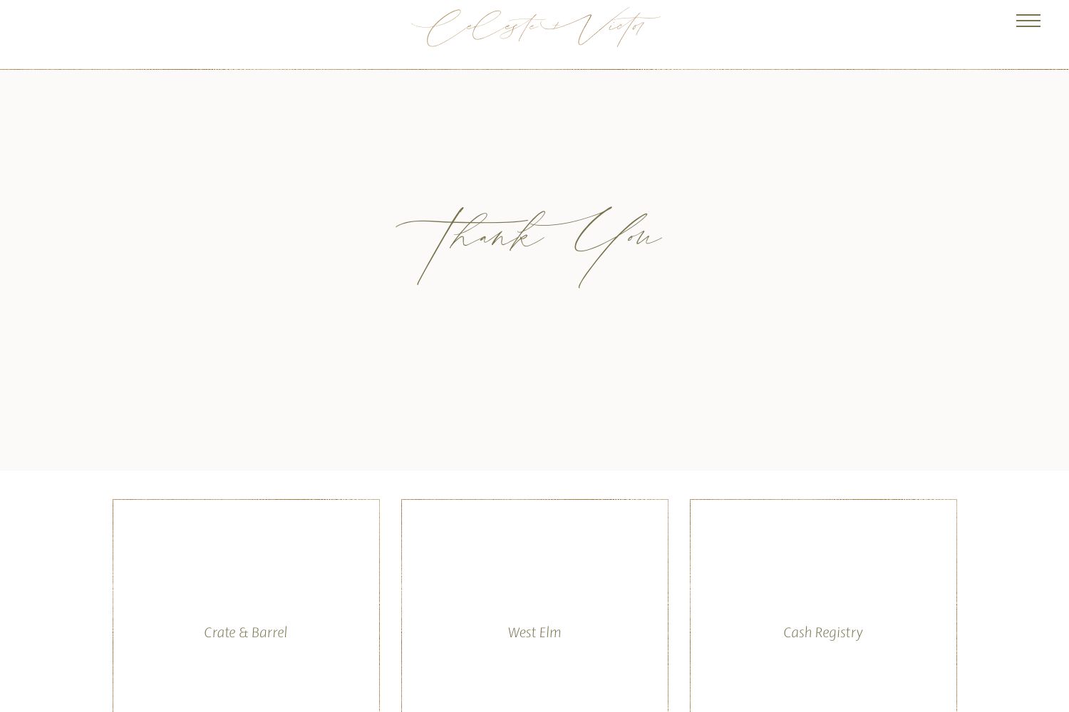 Celeste Wedding Website