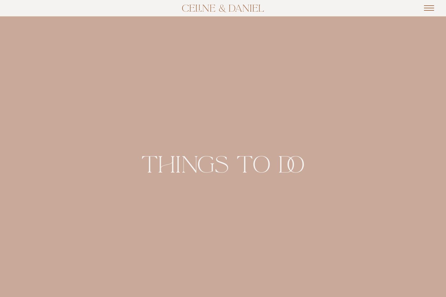 Celine Wedding Website