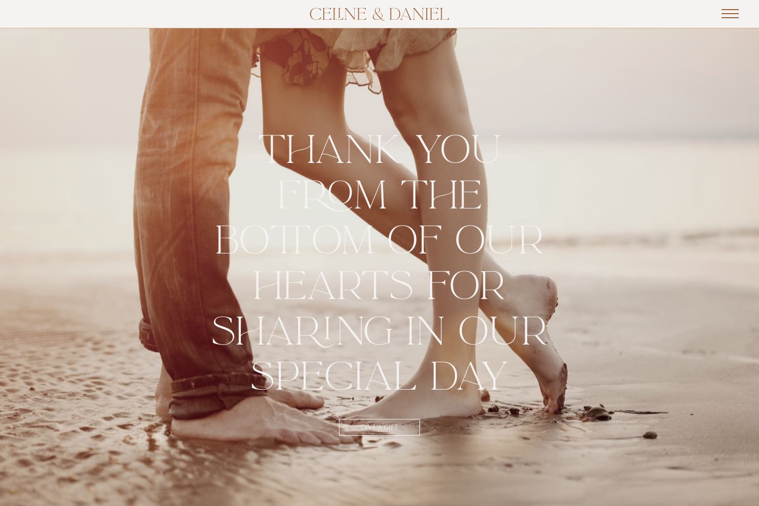 Celine Wedding Website